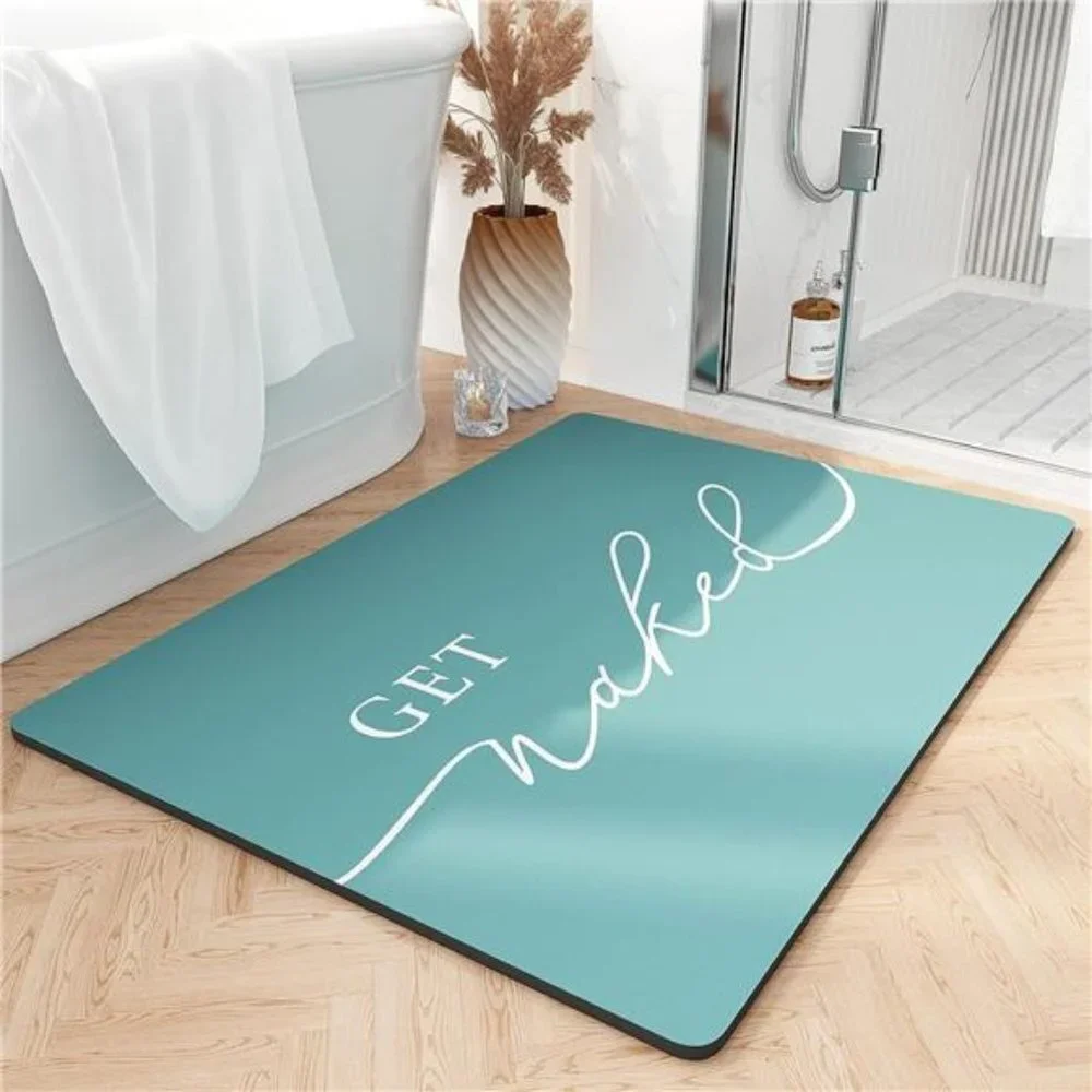 Bath Mat-Super Absorbent Quick Dry Get Naked Bath Mats for Bathroom Floor